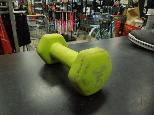 Used Neoprene 5lb Dumbbell Heavy Use