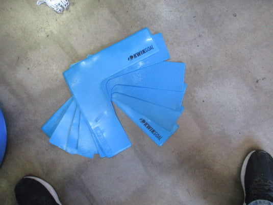 Used Kwik Goal Flat Corner Markers Blue Set of 6