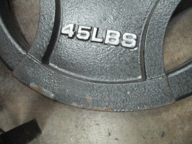 Load image into Gallery viewer, Used Fitness Gear 45LB Cast Iron Weight Plate
