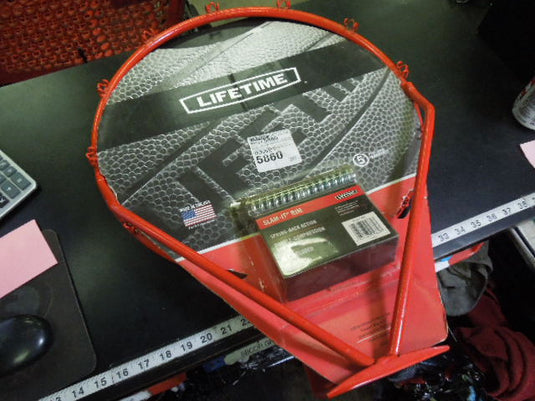 Like New Lifetime 5860 Slam It 18" Basketball Rim Complete System