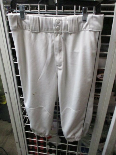 Load image into Gallery viewer, Used Russell White &amp; Black Piping Knicker Bottom Pants Adult Size Medium- stains
