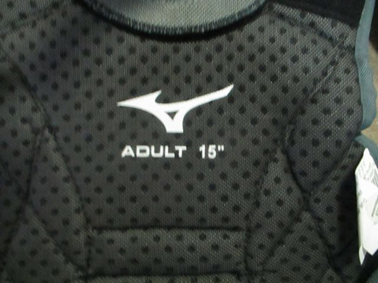 Mizuno Samurai Catchers Chest Protector Adult 15" Black/Grey