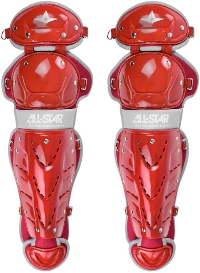 Load image into Gallery viewer, New All-Star Top Star Series Baseball Catcher&#39;s Set Ages 12-16 - Scarlet Red
