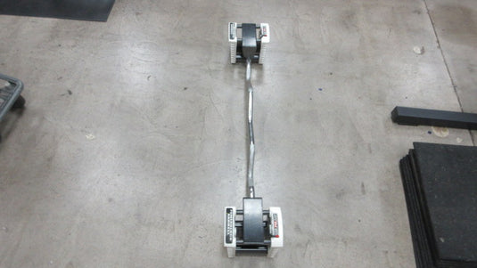 Used Powerblock Urethane EZ Curl Bar Dumbbell Attachment
