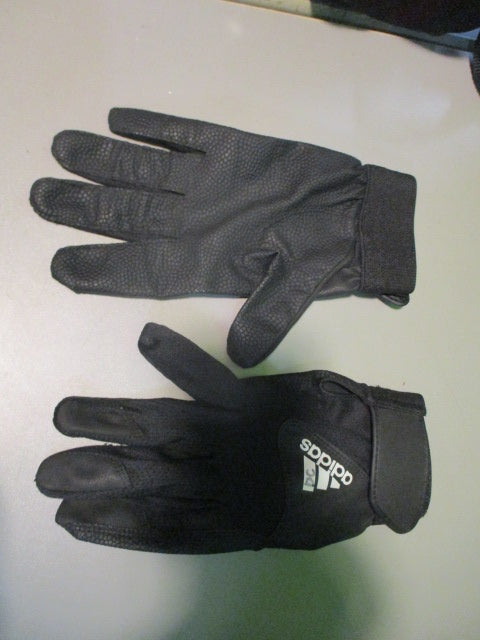 Used Adidas Adult Smll Black Batting Gloves 1 Pair