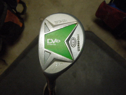 Used U.S. Kids Golf DV3 Left Hand Hybrid Club WT-15s 27º