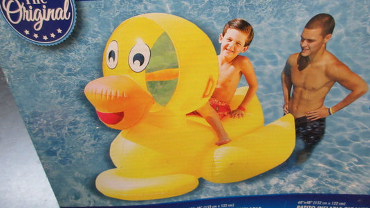 Used Inflatable Giant Ducky Swimming Pool Float Toy - 60"