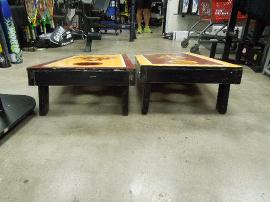 Used Homemade Wood ASU Branded Corn Hole Board Set of Two 48x24"