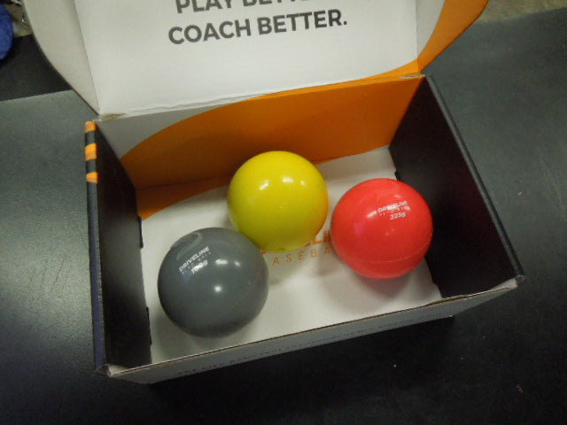 Load image into Gallery viewer, Used Driveline Baseball Youth Plyo Set 3 Balls Included 8oz, 5.3 oz and 3.5 oz
