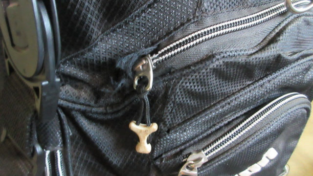Load image into Gallery viewer, Used Burton Golf Stand Bag w/ Carry Strap - torn rain cover, missing zipper
