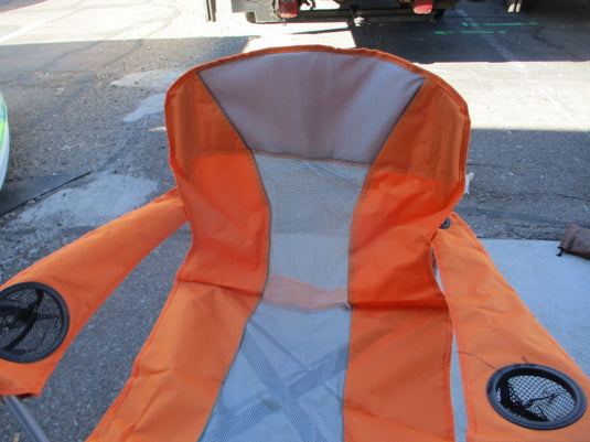 Used Mesh Orange Camping Chair