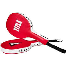 New Title Boxing Punch Training Paddles - Red