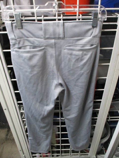 Used Nike Grey Open Bottom w Red Piping Pants Youth Size Large