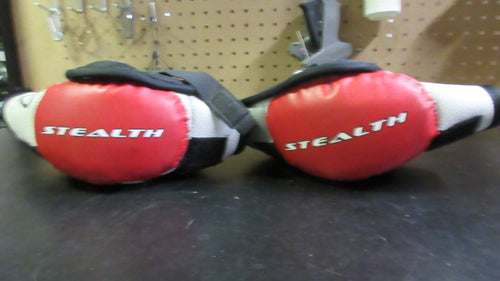 Used Easton Stealth Hockey Elbow Pads Size Medium - Red/Grey