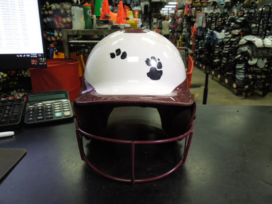 Used Rip It Softball Batting Helmet with Mask Size 6 1/2 - 7 3/8