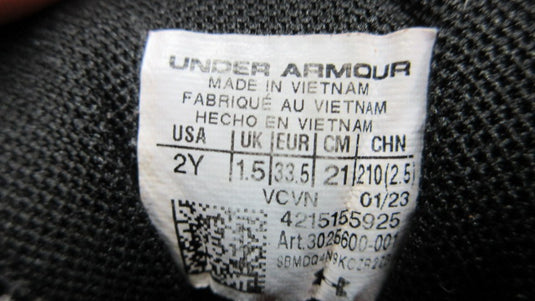 Used Under Armour Leadoff Baseball Cleats - Size Youth 2