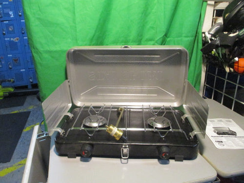 Used Stansport 2-Burner Regulated Propane Stove