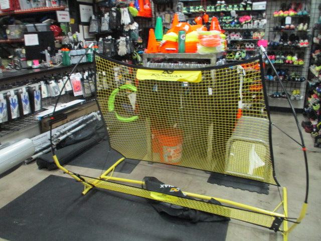 Load image into Gallery viewer, PodiuMax Upgraded Portable Soccer Trainer 2 in 1 Soccer Rebounder Net
