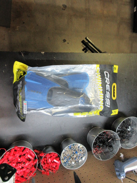 Used Cressi Agua Short Swim Fins - Size 8 1/2 - 9 1/2