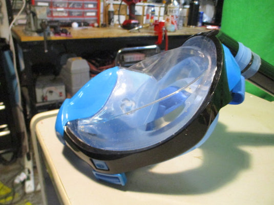 Used Blue Full Face Swim Snorkel - S/M