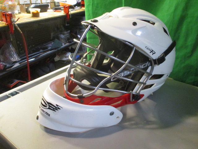 Load image into Gallery viewer, Used Cascade CPXR Adjustable Lacrosse Helmet w/ Goalie Throat Guard
