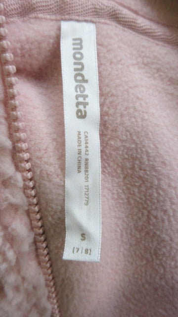 Used Mondetta Girls Fleece Jacket W/ Hood - Size S