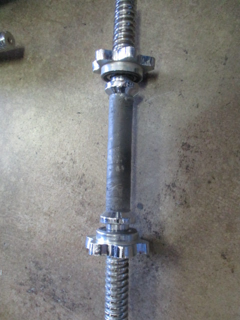 Used Spinlock Dumbbell Handle With Black Tape on handle