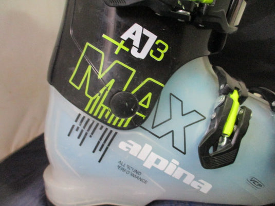 Used Alpina AJ 3 Max Downhill Junior Ski Boots Youth Size 6 / 24.5