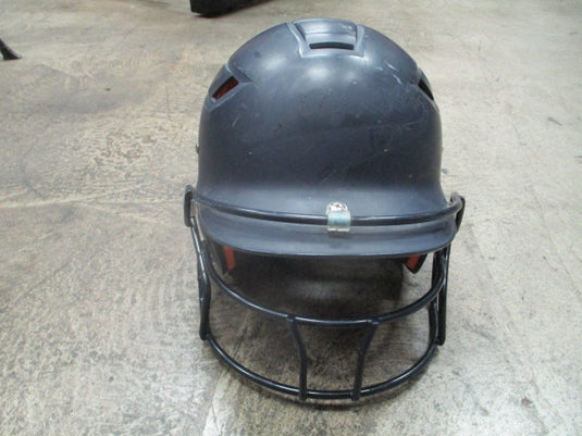 Used Schutt Navy Batting Helmet w/ Mask