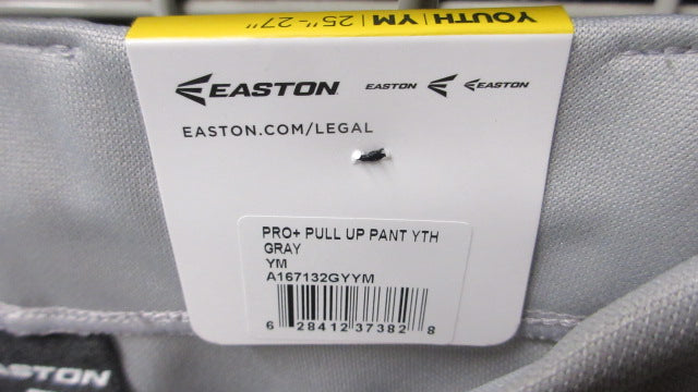 Load image into Gallery viewer, Easton Grey Elastic Bottom Pants Youth Size Medium - like new
