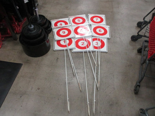 Used Gopher Flipdown Target 9 Hole Set