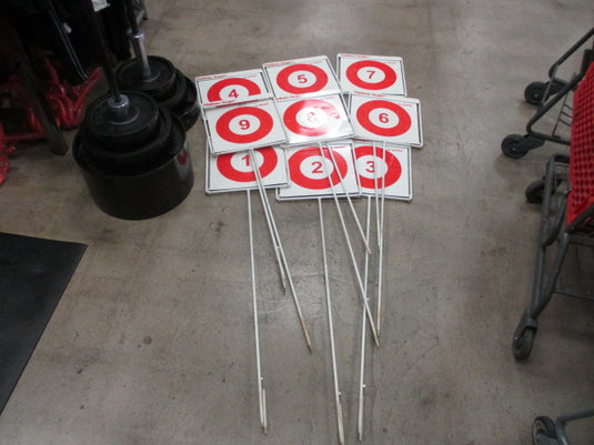 Used Gopher Flipdown Target 9 Hole Set