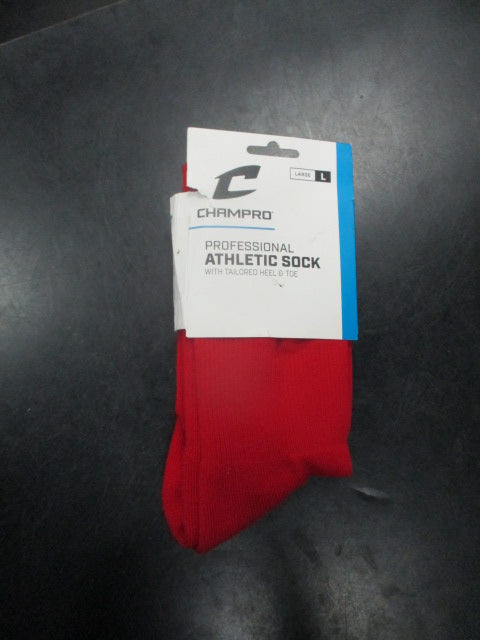 Champro Multi-Sport Socks  in red Size Large