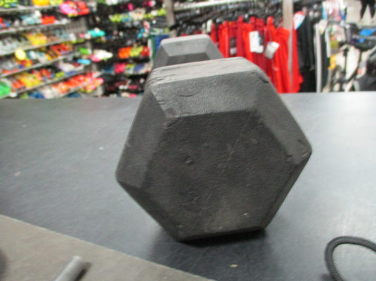 Used 10LB Rubber Hex Dumbbell