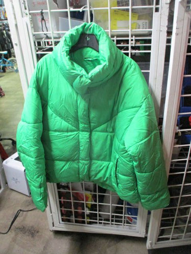 Used Topshop Green Puffer Jacket Size 10