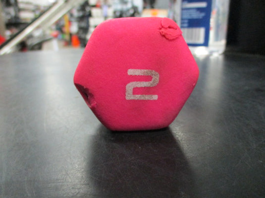 Used Cap 2 LB Rubber Hex Dumbbell
