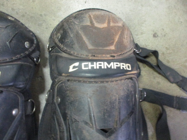 Load image into Gallery viewer, Used Champro Catcher Shin Guards - Youth - Starting To Peel
