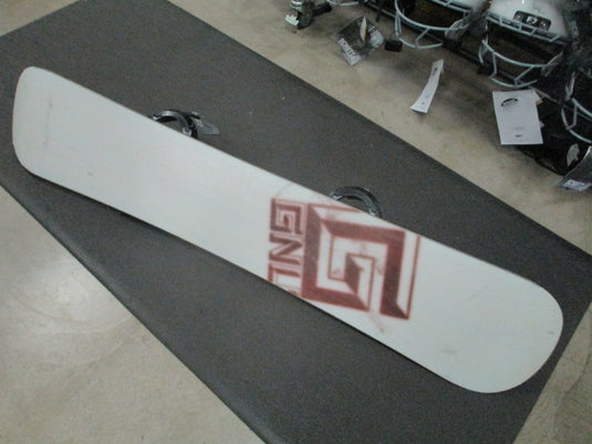 Used GNU Carbon High Beam 150cm Snowboard w/ Burton Progression Bindings