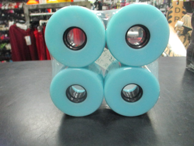 Load image into Gallery viewer, Light Blue 78A Longboard SKATEBOARD WHEELS set of 4
