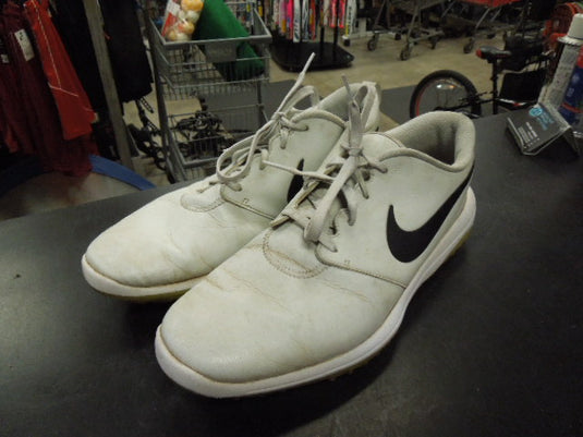 Used Nike Roshe Golf Tour in Pure Platinum Volt Needs New Spikes Size 13