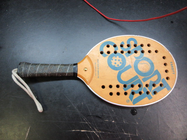 Load image into Gallery viewer, Used Vintage Sport Court Pro Varsity SLC Utah Wood Paddle
