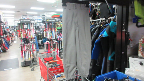 Used Franklin Grey Elastic Bottom Baseball Pants Youth XS
