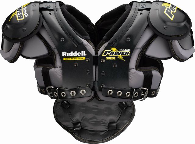 Load image into Gallery viewer, New Riddell Power Surge Youth Shoulder Pads W/ Back Plate-Size Med
