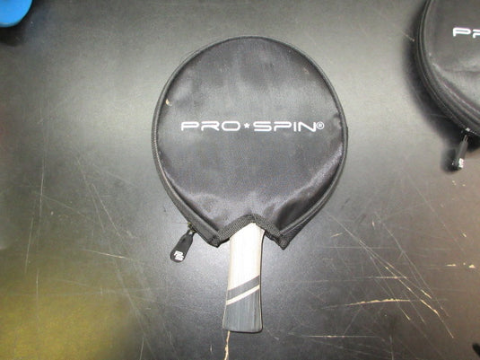 Used Pro Spin Ping Pong Paddle With Cover