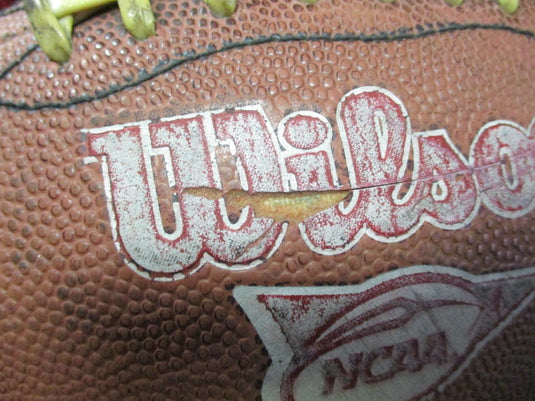 Used Wilson Official Size NCAA Football - Cut