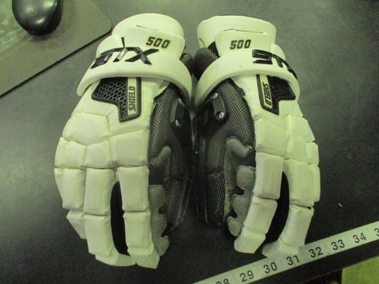 Used STX 500 Shield Lacrosse Goalie Gloves