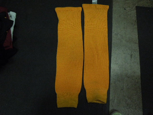 Used CCM Hockey Socks in Navy Yellow Heavy Use