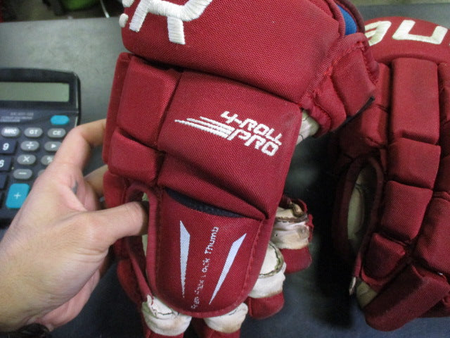 Load image into Gallery viewer, Used Bauer 4-Roll Pro Sr Hockey Gloves Size 13"
