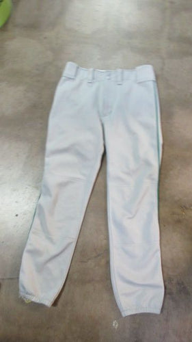 Used Mizuno Eleastic Bottoms Baseball Pants Size YXXL (30-32) Gray