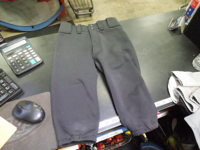 Load image into Gallery viewer, Used Mizuno Knicker Bottom Black Baseball Pants Size YM
